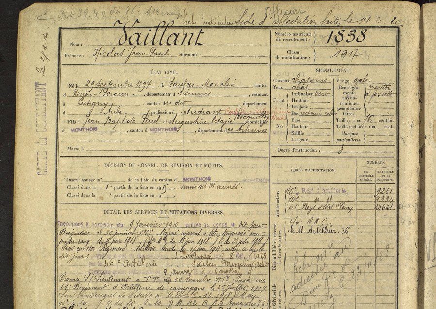 1838.jpg img - Les Fiches Matricules Militaires : Un Trésor pour la Généalogie